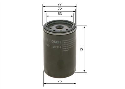 BOSCH 0 451 103 314 Číslo výrobce: P 3314. EAN: 3165143164129.