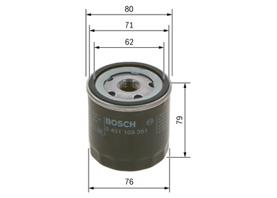 BOSCH 0 451 103 351 Číslo výrobce: P 3351. EAN: 3165143332863.
