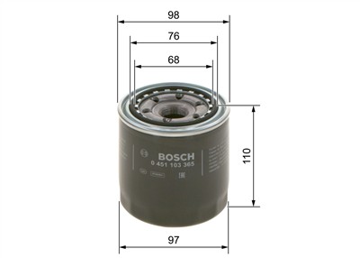 BOSCH 0 451 103 365 Číslo výrobce: P 3365. EAN: 3165143605431.