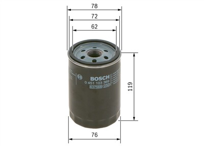 BOSCH 0 451 103 369 Číslo výrobce: P 3369. EAN: 4047023055378.