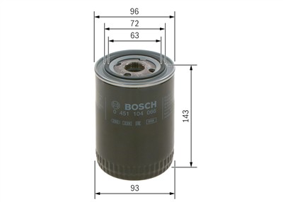 BOSCH 0 451 104 066 Číslo výrobce: P 4066. EAN: 3165141016116.