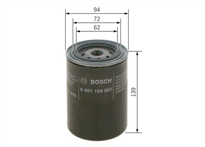 BOSCH 0 451 104 067 Číslo výrobce: P 4067. EAN: 3165141087284.