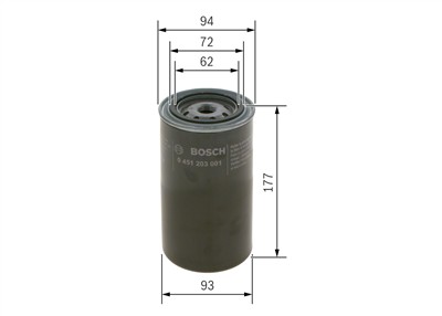 BOSCH 0 451 203 001 Číslo výrobce: P 3001/1. EAN: 3165141043839.