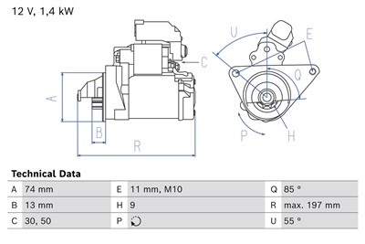 BOSCH 0 986 026 110 Číslo výrobce: 2611. EAN: 4047026518184.