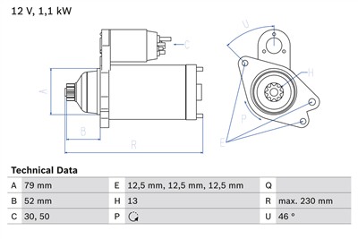 BOSCH 0 986 026 130 Číslo výrobce: 2613. EAN: 4047026114522.