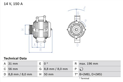 BOSCH 0 986 043 910 Číslo výrobce: 4391. EAN: 3165143619520.
