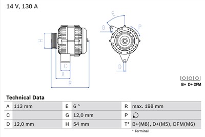 BOSCH 0 986 049 000 Číslo výrobce: 4900. EAN: 4047024844131.