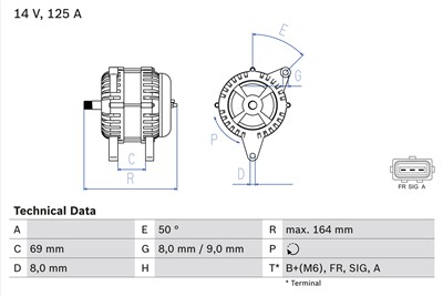 BOSCH 0 986 049 181 Číslo výrobce: 4918. EAN: 4047024415041.