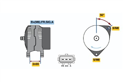 BOSCH 0 986 049 181 Číslo výrobce: 4918. EAN: 4047024415041.