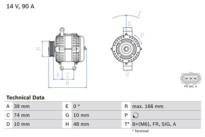 BOSCH 0 986 049 980 Číslo výrobce: 4998. EAN: 4047024741140.