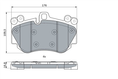 BOSCH 0 986 424 073 Číslo výrobce: BP2346. EAN: 4047026405057.