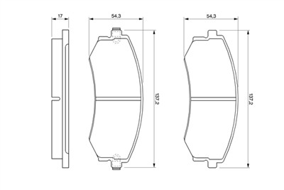 BOSCH 0 986 424 215 Číslo výrobce: BP098. EAN: 3165143661116.