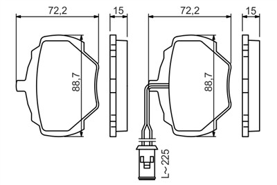 BOSCH 0 986 424 267 Číslo výrobce: BP129. EAN: 3165141121865.