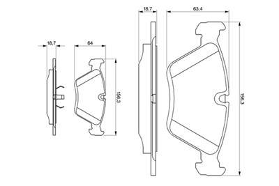 BOSCH 0 986 424 351 Číslo výrobce: BP166. EAN: 3165141122510.