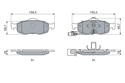 BOSCH 0 986 424 359 Číslo výrobce: BP170. EAN: 3165141193756.