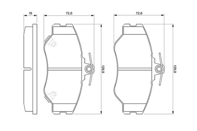 BOSCH 0 986 424 368 Číslo výrobce: BP179. EAN: 3165143658680.