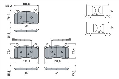 BOSCH 0 986 424 390 Číslo výrobce: BP2241. EAN: 4047026405477.