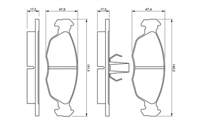 BOSCH 0 986 424 410 Číslo výrobce: BP200. EAN: 3165143141632.