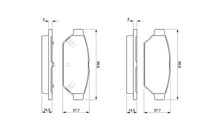 BOSCH 0 986 424 464 Číslo výrobce: BP233. EAN: 3165142425702.