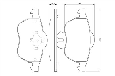 BOSCH 0 986 424 481 Číslo výrobce: BP249. EAN: 3165143770382.