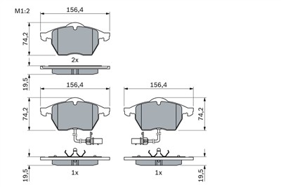 BOSCH 0 986 424 482 Číslo výrobce: BP250. EAN: 3165143770399.