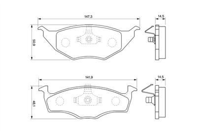 BOSCH 0 986 424 502 Číslo výrobce: BP263. EAN: 3165143664179.