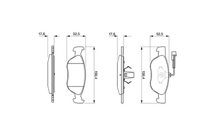 BOSCH 0 986 424 510 Číslo výrobce: BP268. EAN: 3165143664193.