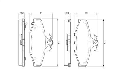 BOSCH 0 986 424 561 Číslo výrobce: BP309. EAN: 3165143767696.
