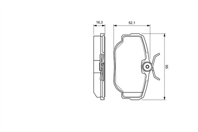 BOSCH 0 986 424 564 Číslo výrobce: BP311. EAN: 3165143767719.