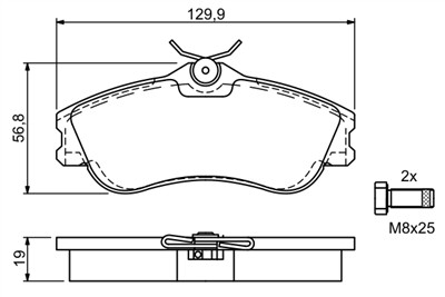 BOSCH 0 986 424 583 Číslo výrobce: BP329. EAN: 3165143662762.
