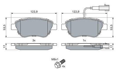 BOSCH 0 986 424 597 Číslo výrobce: BP339. EAN: 3165143723272.