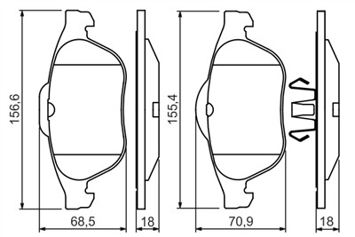 BOSCH 0 986 424 616 Číslo výrobce: BP345. EAN: 3165143660591.