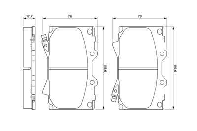 BOSCH 0 986 424 640 Číslo výrobce: BP357. EAN: 3165143660652.