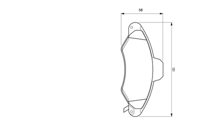 BOSCH 0 986 424 644 Číslo výrobce: BP361. EAN: 3165143776902.