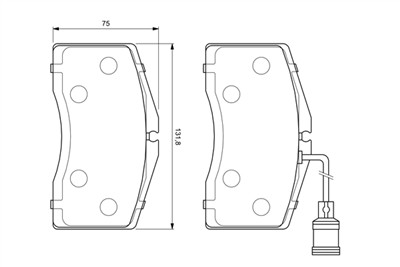 BOSCH 0 986 424 664 Číslo výrobce: BP380. EAN: 3165143777077.
