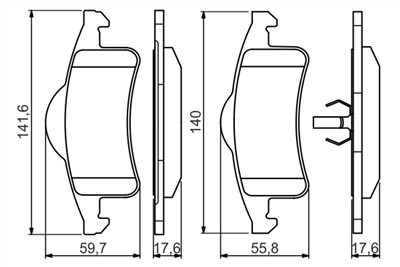 BOSCH 0 986 424 665 Číslo výrobce: BP381. EAN: 3165143777084.