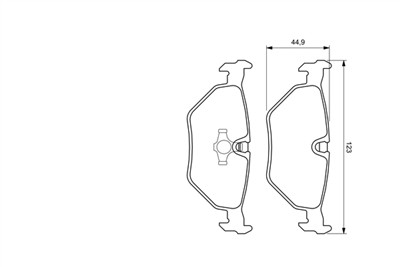 BOSCH 0 986 424 667 Číslo výrobce: BP383. EAN: 3165143662809.