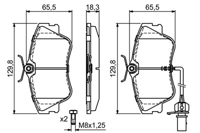 BOSCH 0 986 424 672 Číslo výrobce: BP388. EAN: 3165143660683.