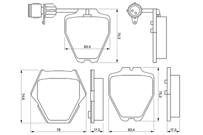BOSCH 0 986 424 689 Číslo výrobce: BP402. EAN: 3165143659724.