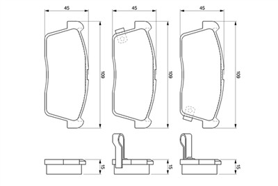 BOSCH 0 986 424 695 Číslo výrobce: BP2691. EAN: 3165143659243.
