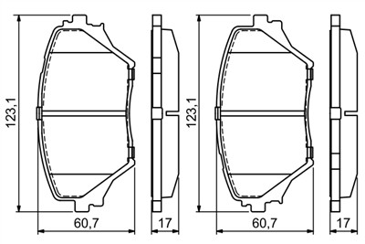 BOSCH 0 986 424 719 Číslo výrobce: BP430. EAN: 3165143662083.