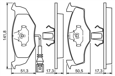 BOSCH 0 986 424 723 Číslo výrobce: BP434. EAN: 3165143543030.