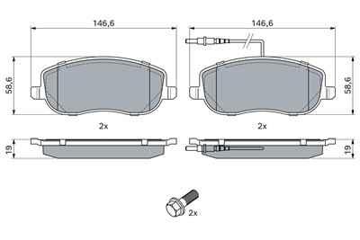 BOSCH 0 986 424 789 Číslo výrobce: BP930. EAN: 3165143955123.