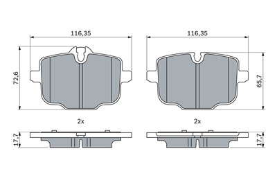 BOSCH 0 986 424 922 Číslo výrobce: BP2540. EAN: 4047026502879.