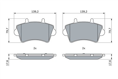 BOSCH 0 986 424 938 Číslo výrobce: BP2556. EAN: 4047026502978.
