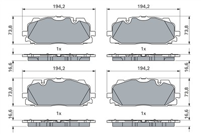 BOSCH 0 986 424 945 Číslo výrobce: BP2563. EAN: 4047026503012.