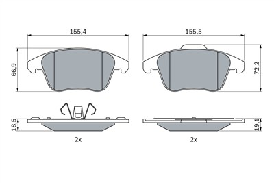 BOSCH 0 986 424 986 Číslo výrobce: BP2603. EAN: 4047026503364.