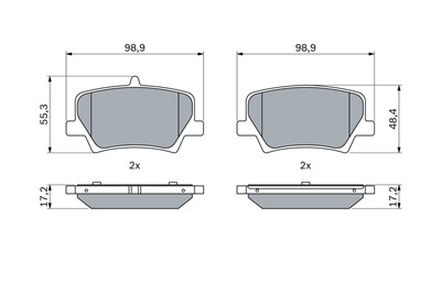 BOSCH 0 986 424 996 Číslo výrobce: BP2618. EAN: 4047023048509.