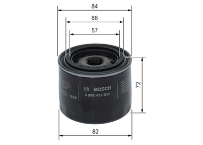 BOSCH 0 986 452 035 Číslo výrobce: P 2035. EAN: 3165141144796.