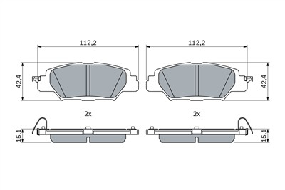 BOSCH 0 986 460 006 Číslo výrobce: BP2625. EAN: 4047023048530.